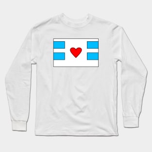 Original Diaper Emblem (Heart) Long Sleeve T-Shirt